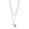 Ettika Celestial Layered Chain Pendant Necklace
