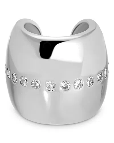 ETTIKA CENTER CRYSTAL LINE SINGLE CHUNKY EAR CUFF