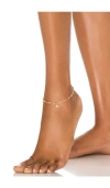 Ettika Charm Anklet In Gold