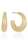 Ettika Chunky Circle Hoop Earrings In Gold