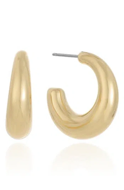Ettika Chunky Circle Hoop Earrings In Gold