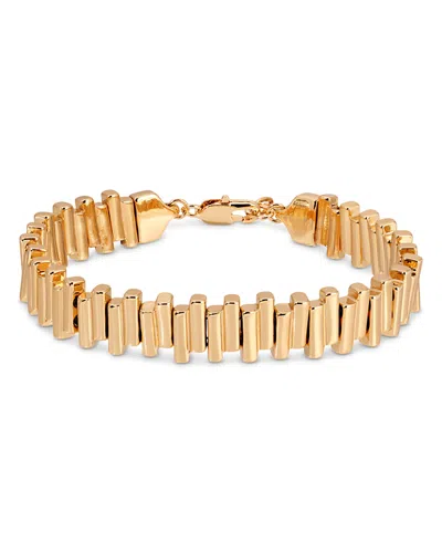 Ettika Chunky Rectangular Link Bracelet In Gold
