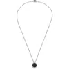 Ettika Circle Stone Onyx Pendant Necklace In Black