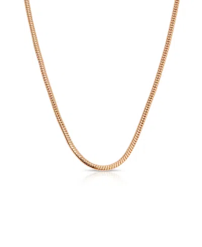 Ettika Classic 18k Gold Plated Snake Chain Necklace