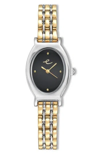 Ettika Classic Oval Dial Two-tone Bracelet Watch In Multi