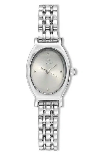 Ettika Classic Oval Dial Two-tone Bracelet Watch In Metallic