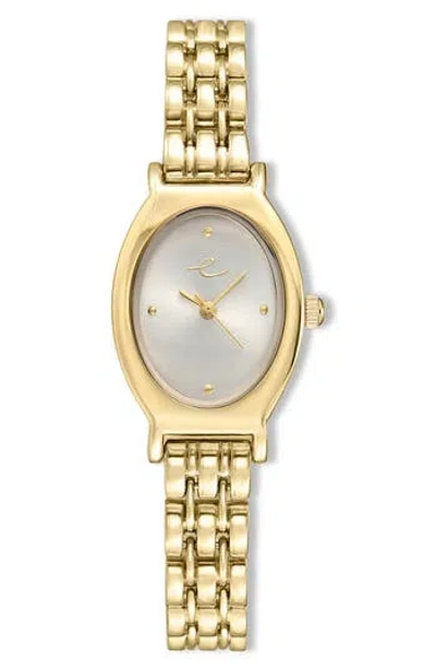 Ettika Classic Oval Dial Two-tone Bracelet Watch In Gold