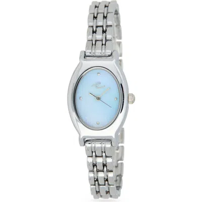 Ettika Classic Oval Dial Two-tone Bracelet Watch In Metallic