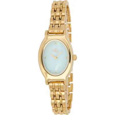Ettika Classic Oval Dial Two-tone Bracelet Watch In Transparent