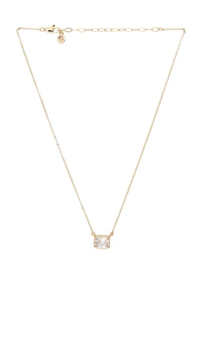 Ettika Classic Square Pendant Necklace In Metallic Gold