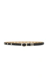 Ettika Skinny Studded Leather Belt