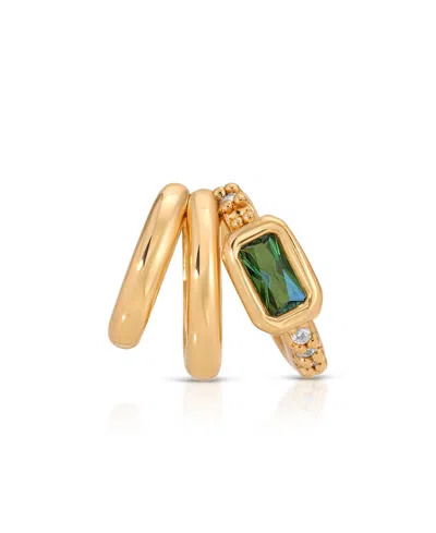 Ettika Cluster Stacked Ear Cuffs In Gold