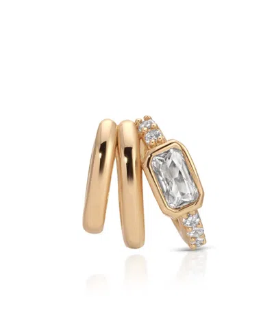 Ettika Cluster Stacked Ear Cuffs In Orange