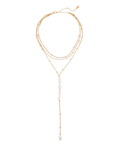 Ettika Coastal Mother Of Pearl Lariat Necklace