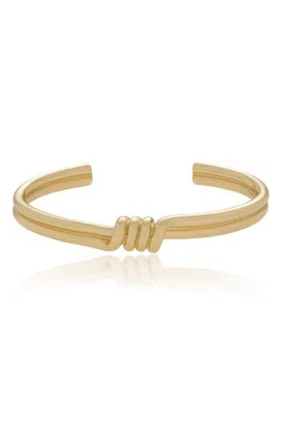 Ettika Coil Bangle Cuff Bracelet In Gold