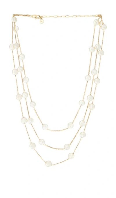 Ettika Coin Pearl Layered Necklace In Gold
