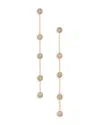 Ettika Crystal Ball Drop 18k Gold Plated Earrings In Gold