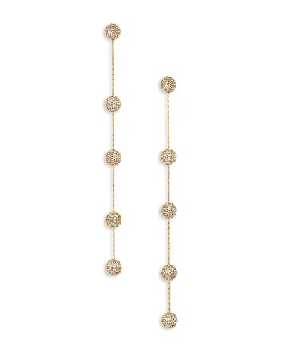 Ettika Crystal Ball Drop 18k Gold Plated Earrings