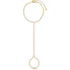 Ettika Crystal Dotted Hand Chain In Gold