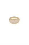 Ettika Crystal Cluster Knockout Ring In Gold In Gold