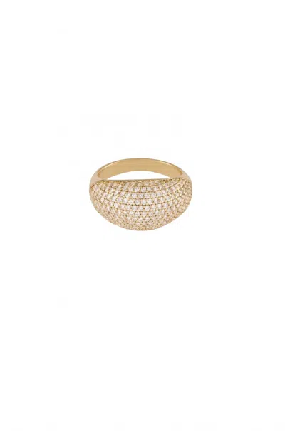 Ettika Crystal Cluster Knockout Ring In Gold