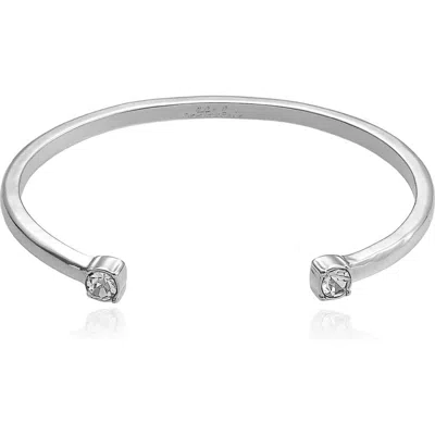 Ettika Crystal Cuff Bracelet In Silver