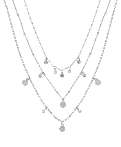 ETTIKA CRYSTAL DETAILED TRIPLE LAYER NECKLACE