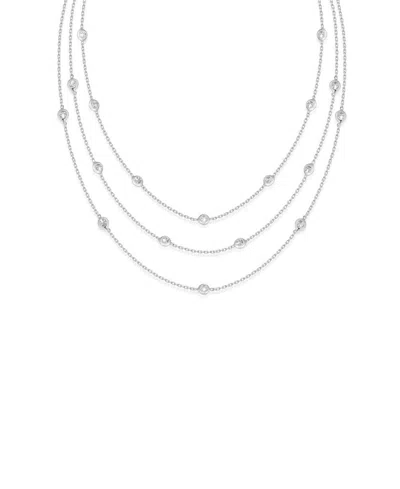 Ettika Crystal Dot Layered Necklace In Metallic