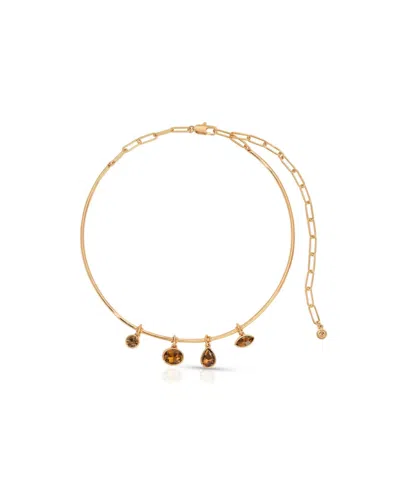 Ettika Crystal Drift Collar Necklace In Multi