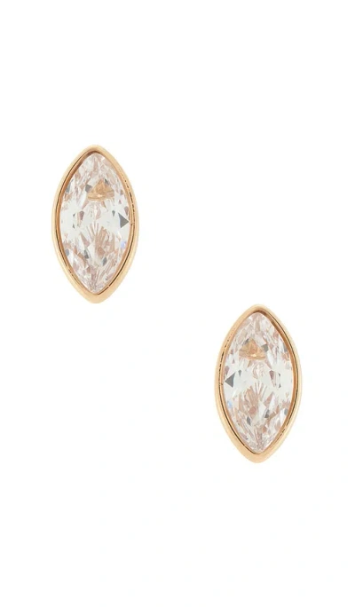 Ettika Crystal Marquise Studs In Gold