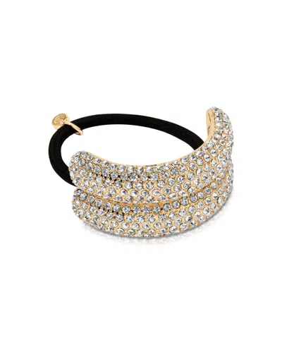 Ettika Crystal Sparkle Hair Tie In Brown