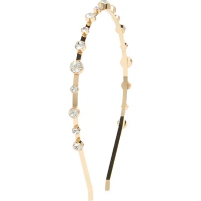 Ettika Crystal Studded Headband In Gold