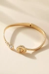 Ettika 18k Gold Plated Swirled Shell Cuff Bracelet