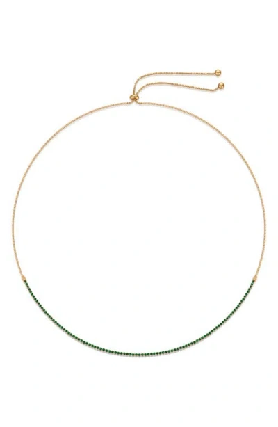 Ettika Crystal Tennis Necklace In Gold