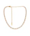 Ettika Dainty Crystal Strands 18k Gold Plated Choker In Gold