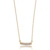 Ettika Cubic Zirconia Bar Pendant Necklace