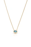 Ettika Cubic Zirconia Pendant Necklace In Blue