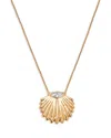 Ettika Scallop Crystal Necklace In Gold