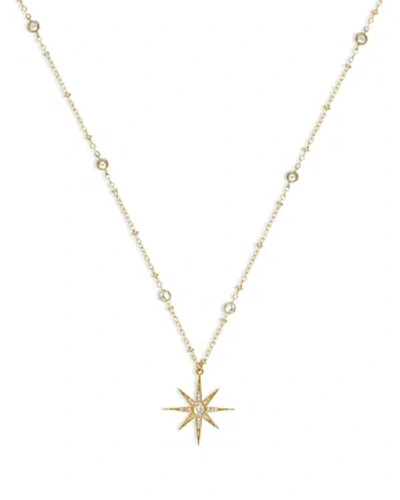 ETTIKA CUBIC ZIRCONIA STARBURST PENDANT NECKLACE, 21.5-26.5