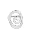 Ettika Cultured Freshwater Pearl Aura Swirl Ring In Metallic