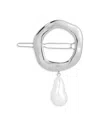 Ettika Cultured Freshwater Pearl Circle Barrette In Metallic
