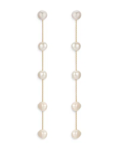 ETTIKA CULTURED FRESHWATER PEARL DELICATE DROP EARRINGS