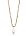 Ettika Freshwater Token Pendant Necklace In Gold