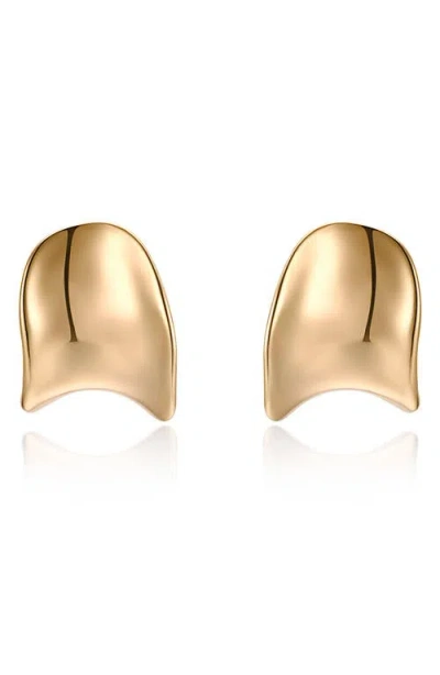 ETTIKA ETTIKA CURVED STUD EARRINGS