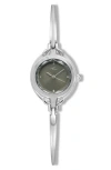 Ettika Dainty Bangle Bracelet Watch In Silver