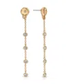 Ettika Dainty Dream Cubic Zirconia Linear Drop Earrings