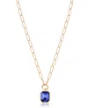 Ettika Deco Crystal Pendant Necklace In Gold