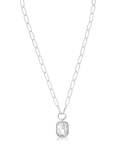 Ettika Deco Long Pendant Necklaces In Silver