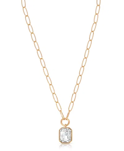 Ettika Deco Long Pendant Necklaces In White