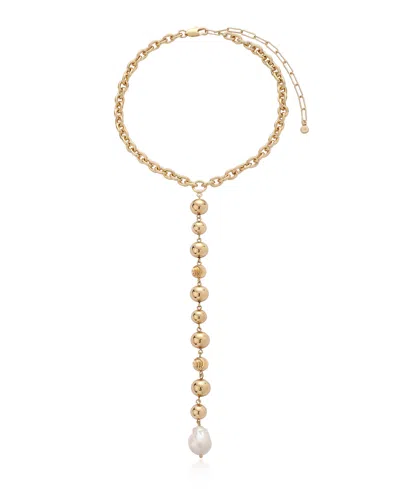 Ettika Deep Drop Lariat Necklace In Gold